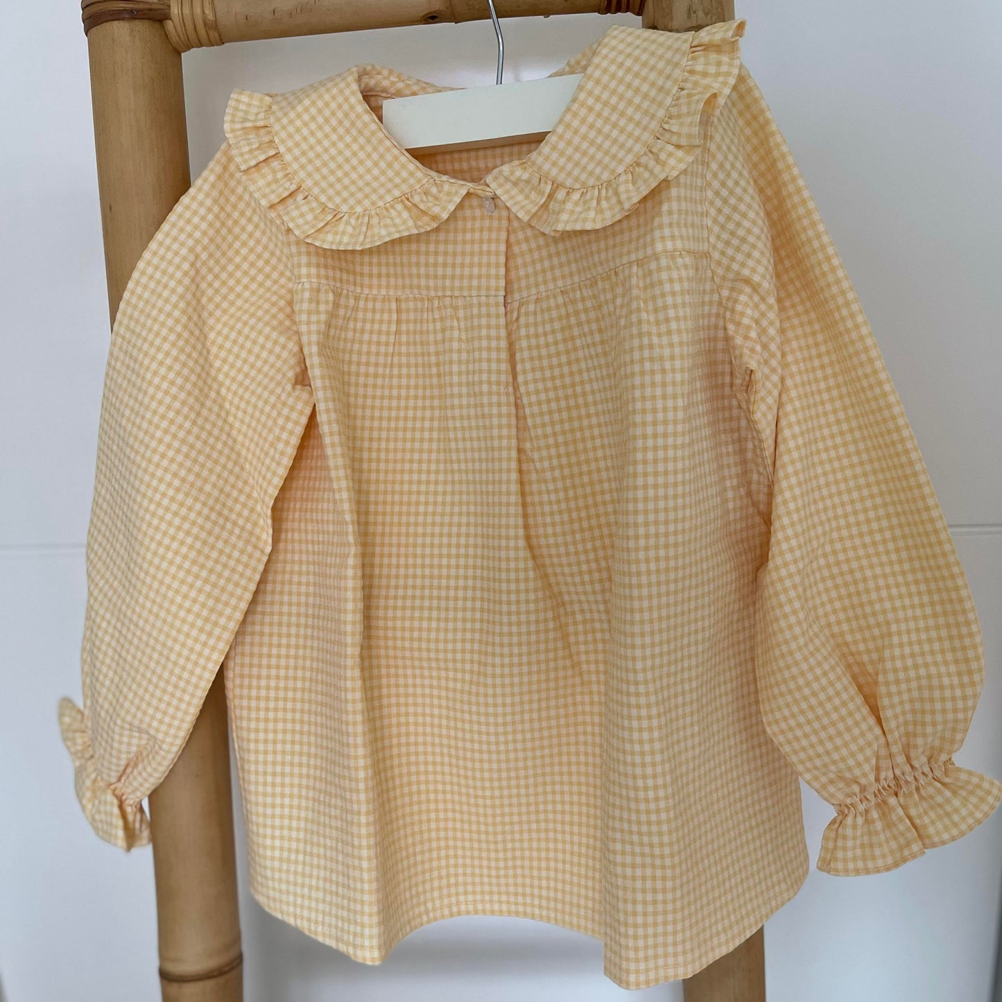 Camisa Vichy Amarelo - Menina