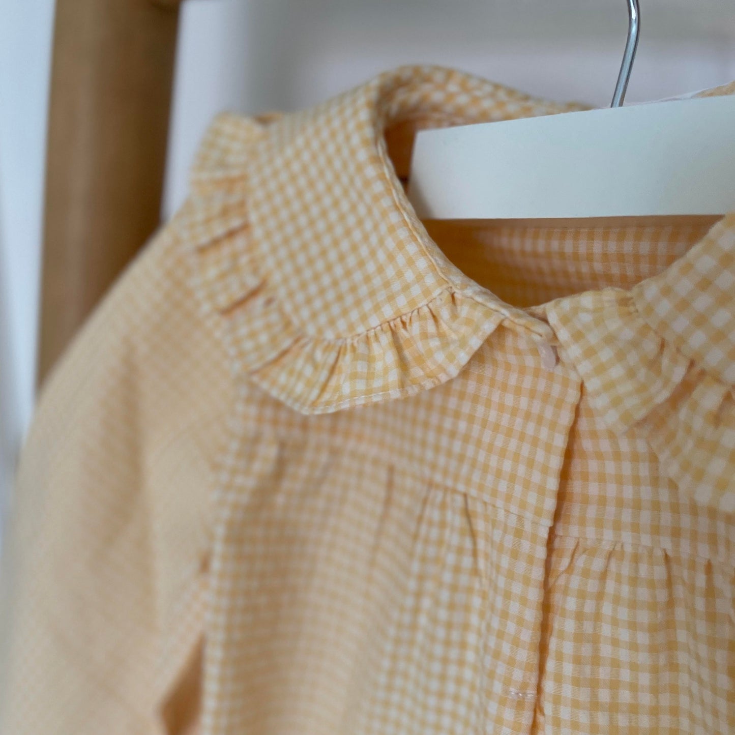 Camisa Vichy Amarelo - Menina